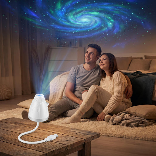 Magåval ragadó planetåriumi projektor a hålószoba hangulatånak megteremtéséhez