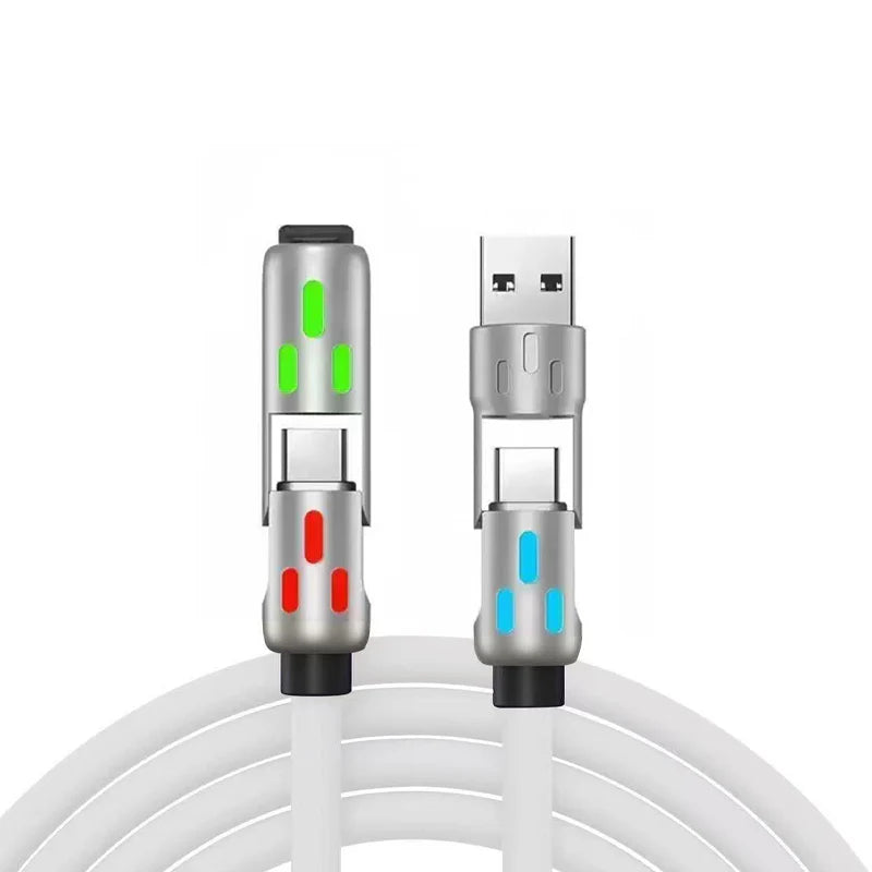 đ UniverzĂĄlis RGB 4-az-1-ben gyors töltĆkĂĄbel