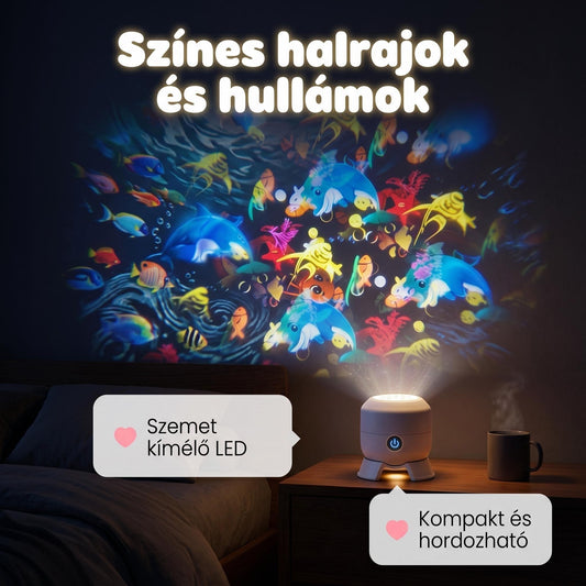 🥳2026-os nagy akció🐬 Forgó LED-projektor dinamikus fényeffektusokkal.