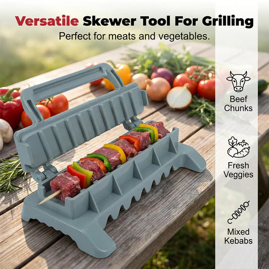GrillezĂ©s sosem volt ilyen egyszerƱ!đ Könnyen kezelhetĆ grill-kebabkĂ©szĂtĆ nyĂĄrs