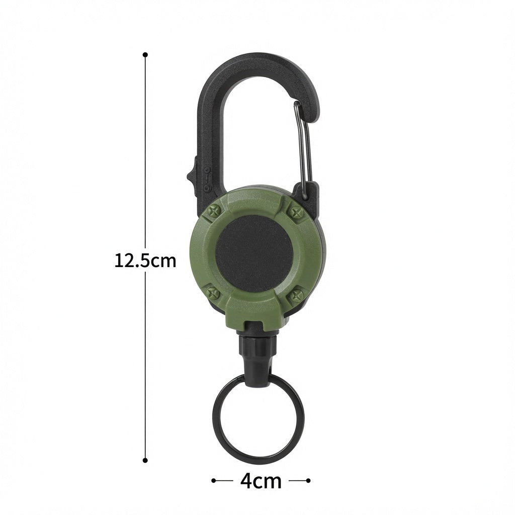 🔑 Mindig elveszíted a kulcsaidat vagy apró tárgyaidat? Most vége a gondoknak! 🏆Vegyél egyet, kapj egyet ingyen🎁Új, multifunkcionális három az egyben kulcstartó kihúzható zsinórral és karabinerrel