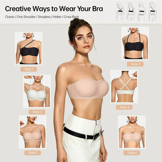 đNĆi vĂĄllpĂĄnt nĂ©lkĂŒli melltartĂłk, push-up bandeau melltartĂłk, csĂșszĂĄsmentes, merevĂtĆ nĂ©lkĂŒli, pĂĄrnĂĄzott melltartĂłk, varratmentes, kĂ©nyelmes csĆmelltartĂłk