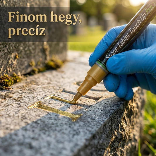 Arany sírkő jelző a kifakult sírfeliratok helyreállításához|ARRTX