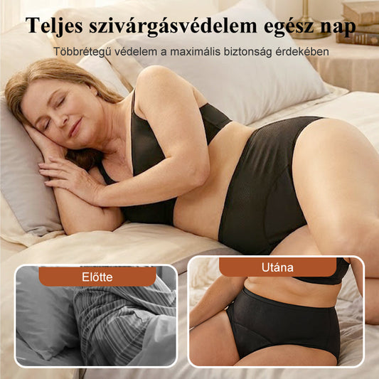 3-Piece Set 🔥🍃 High-waisted sanitary panties with leak protection front and back, effectively preventing side leakage