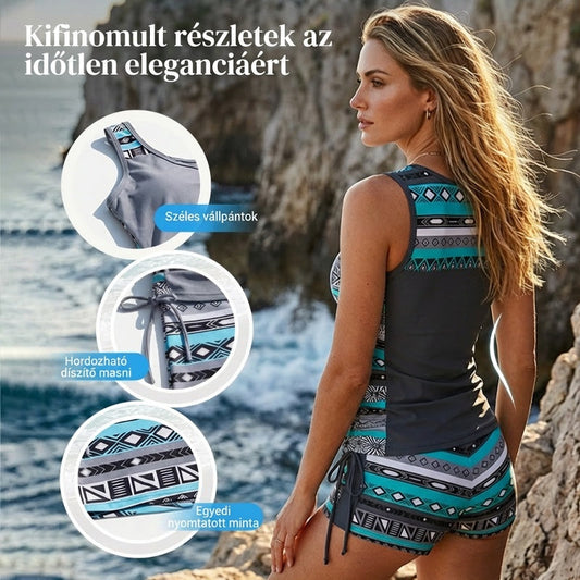 Kétrészes, mintás női fürdőruha|Summer Mae