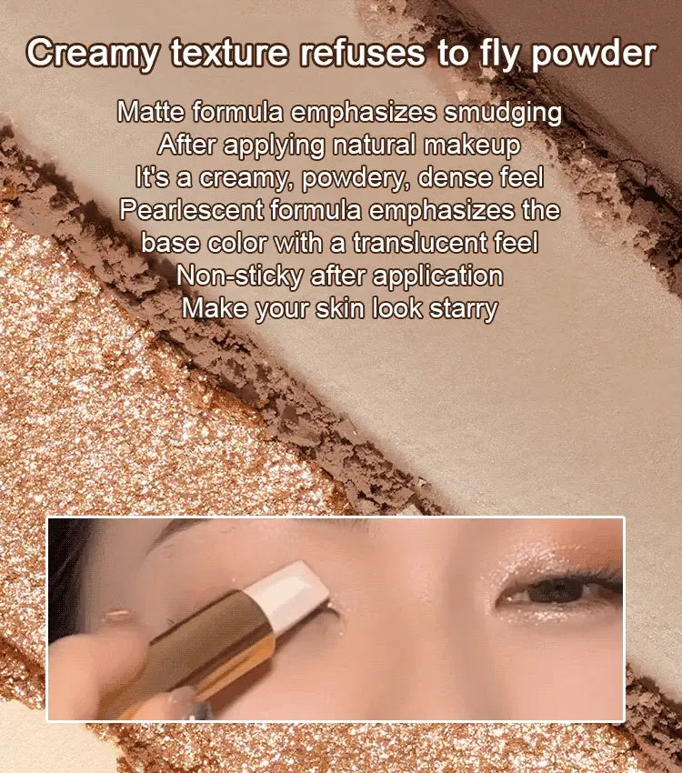 🔥1+1 ZADARMO💄 Očné tiene bez rozmazania – žiarivý look teraz! 😍