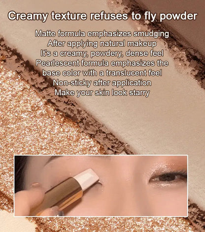 🔥1+1 ZADARMO💄 Očné tiene bez rozmazania – žiarivý look teraz! 😍