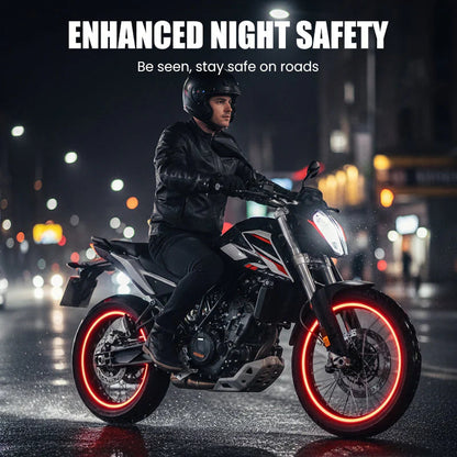 Fényvisszaverő kerékmatricák motorkerékpárokhoz
