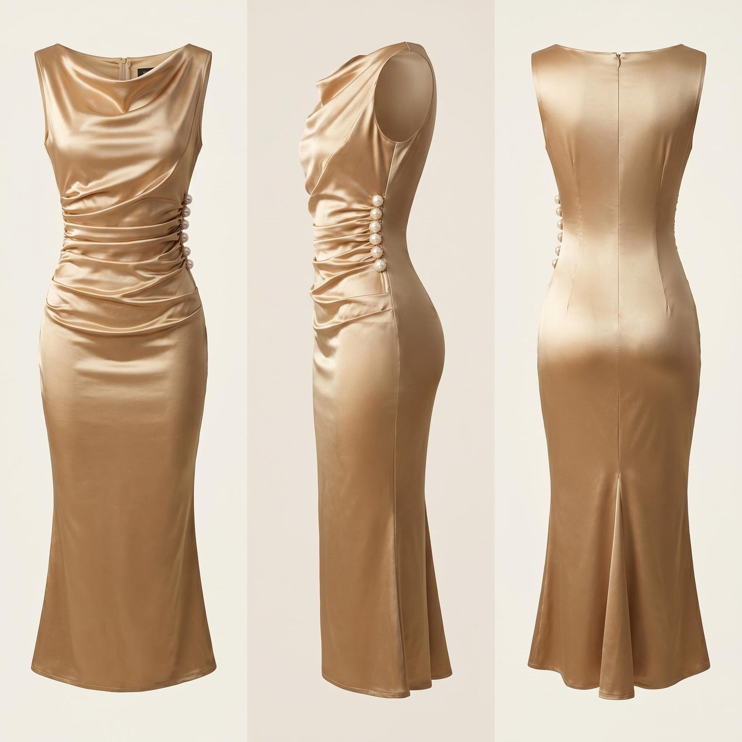 👗 Szeretnél elegáns és nőies megjelenést bármilyen alkalomra? Csipkés, gyöngyházfényű, derékban szűkített ruha