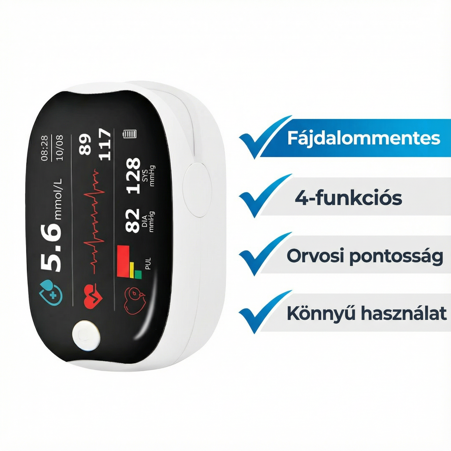 🔥1 vásárol 1 ingyen kap 😍Forró termékek akcióban😀 GlucoSense lézeres vércukorszintmérő a vércukorszint mérésére