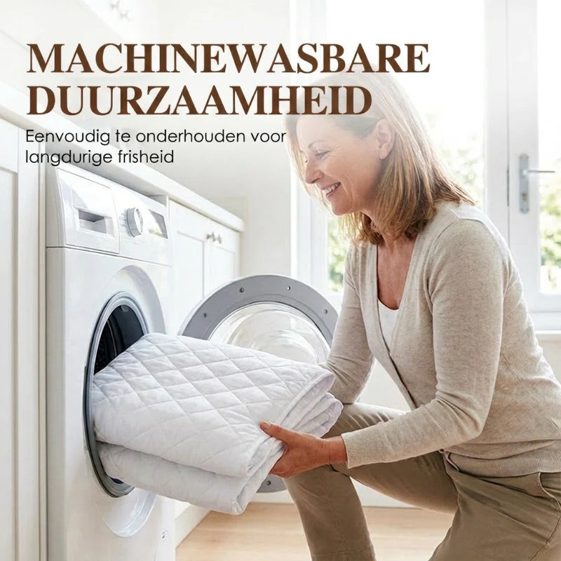 Benne vagy az ágynemű védelmében, és nem akarod, hogy foltok vagy nedvesség tönkretegyék a matracodat? 😌 🛏️ Vízálló, bélelt matracvédő és párnahuzat szett