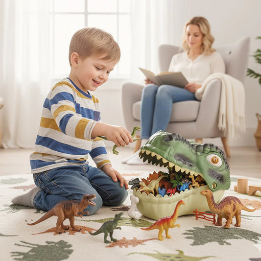 🦕 Gyermeked folyton csak a kéthez ragaszkodik? Próbáld ki ezt a izgalmas dinoszaurusz szettet! 🦖 Oktató és szórakoztató dinoszaurusz játék szett