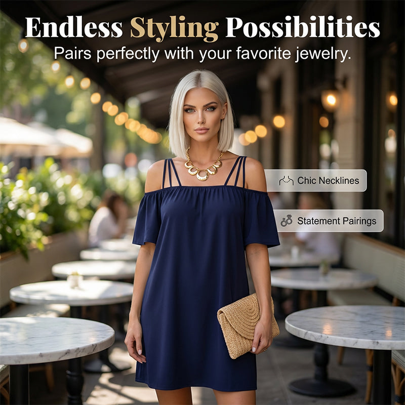 🥰 Egyszerű de stílusos rövid ruhát keresel mindenféle alkalomhoz? 👗 Elegáns, egyszínű miniruha hölgyeknek
