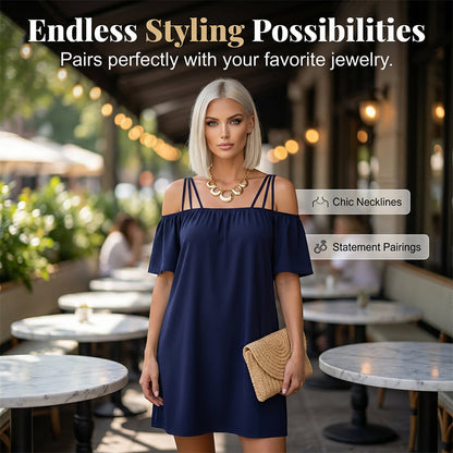 🥰 Egyszerű de stílusos rövid ruhát keresel mindenféle alkalomhoz? 👗 Elegáns, egyszínű miniruha hölgyeknek