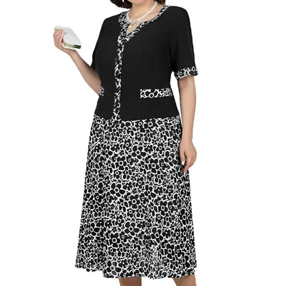 💥50% árcsökkentés🧥💼 Divatos, két részesnek tűnő egyberuha🌸✨ A-vonalú virágmintás ruha – a könnyed elegancia maga, minden testalkatra!