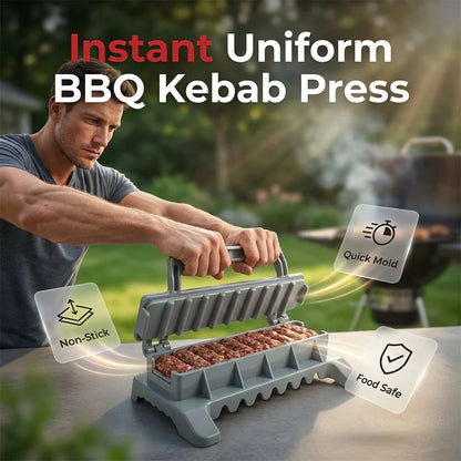 Mennyivel egyszerűbb a kebab készítés ezzel a kis kütyüvel!☀️ Könnyen kezelhető grill‑kebabkészítő nyárs✨🍖