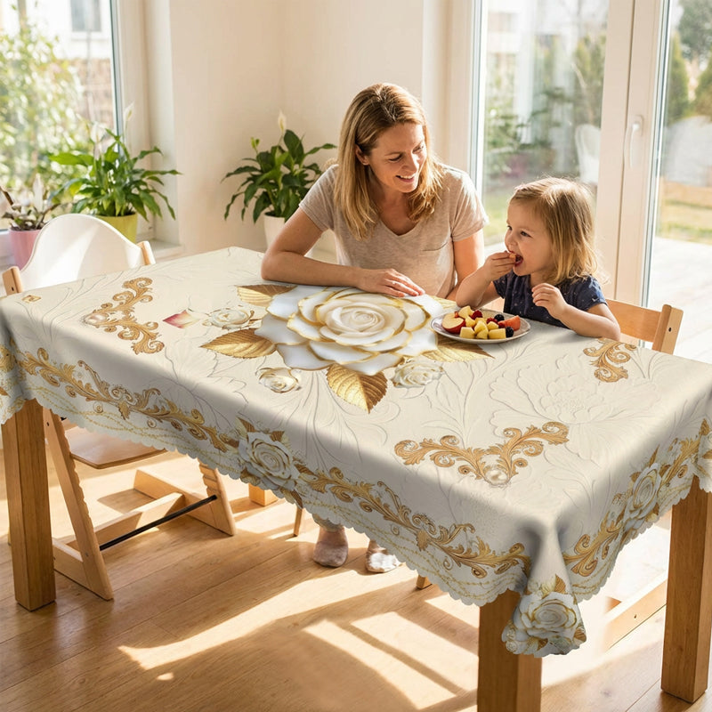 Luxus arany színű asztalterítő | MIULEE