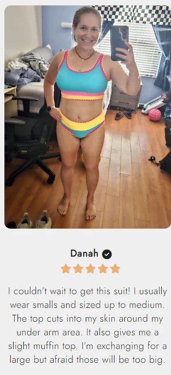 🔥🎁Újdonság: 50% KEDVEZMÉNY🔥🌼 Háromrészes, színes blokkos nylon sportbikini – magas derékvonal, amely karcsúsító hatást kölcsönöz a hasnak 👙
