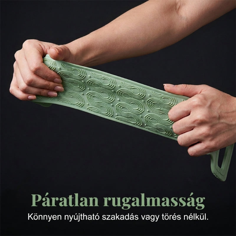 Kényelmes szilikon hátmosó kefe