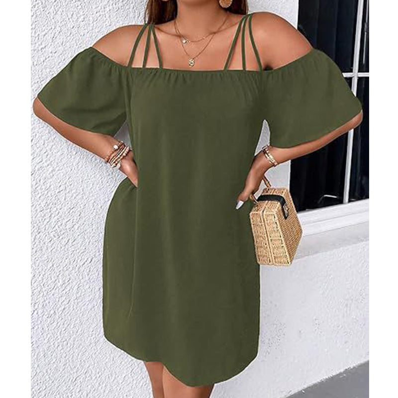 🥰 Egyszerű de stílusos rövid ruhát keresel mindenféle alkalomhoz? 👗 Elegáns, egyszínű miniruha hölgyeknek