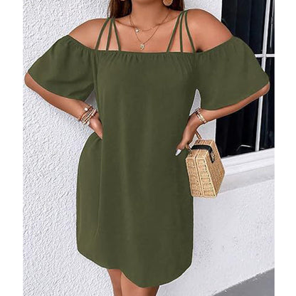 🥰 Egyszerű de stílusos rövid ruhát keresel mindenféle alkalomhoz? 👗 Elegáns, egyszínű miniruha hölgyeknek
