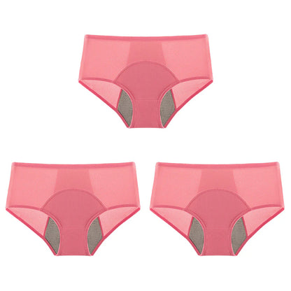 3-Piece Set 🔥🍃 High-waisted sanitary panties with leak protection front and back, effectively preventing side leakage
