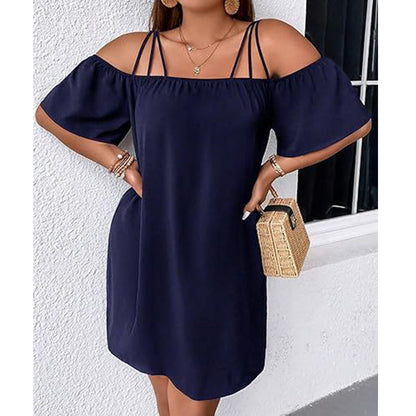 🥰 Egyszerű de stílusos rövid ruhát keresel mindenféle alkalomhoz? 👗 Elegáns, egyszínű miniruha hölgyeknek