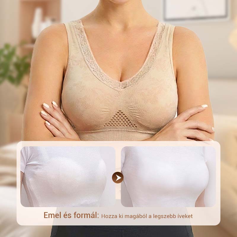 Vezeték nélküli női csipkemelltartó erős tartással | Evercute
