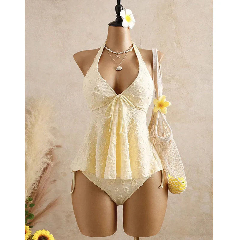 2026 legnépszerűbb terméke☀️Korlátozott idejű ajánlat! Karcsúsító peplumos tankini👙