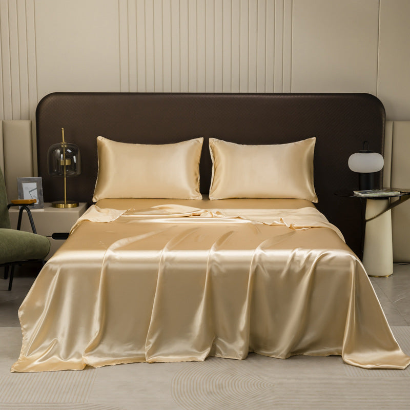 🛏️ Elegáns és puha kényelem a hálószobában! Egyszínű szatén ágynemű