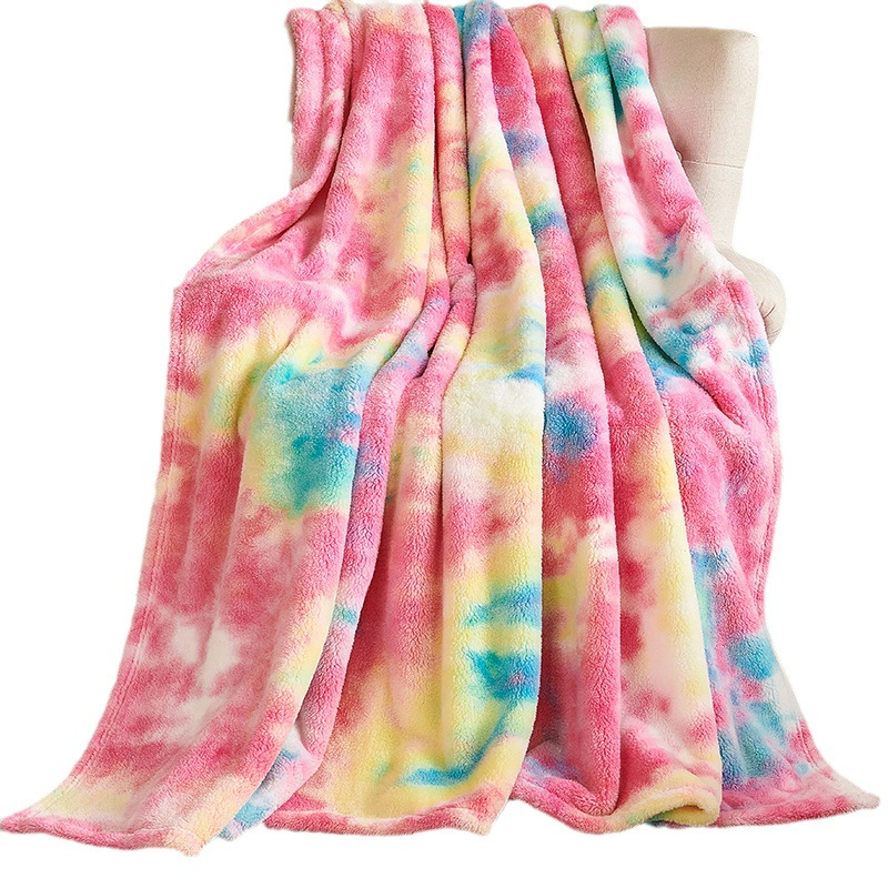 ☁️ Cozy up with this lovely blanket! Ultra-Soft Tie-Dye Plush Throw Blanket