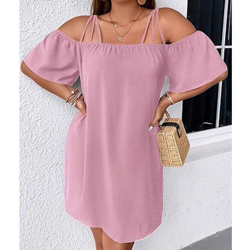 🥰 Egyszerű de stílusos rövid ruhát keresel mindenféle alkalomhoz? 👗 Elegáns, egyszínű miniruha hölgyeknek