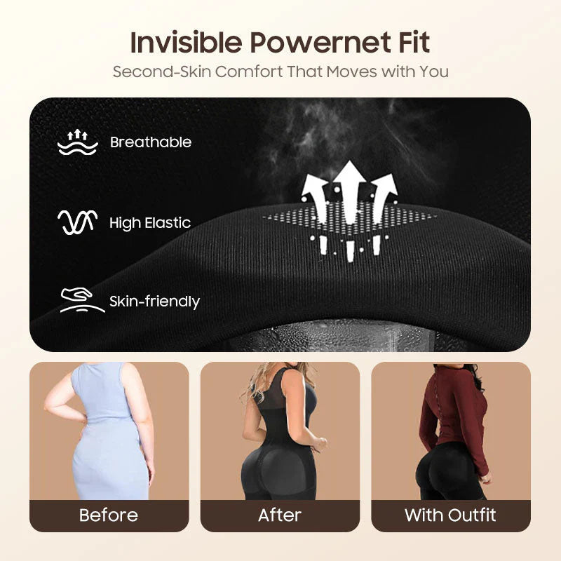 👙✨ Női hasformáló, fenékemelő body – formál és kiemel