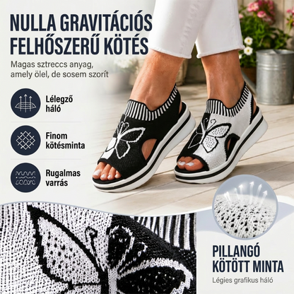 🥵 Kényelmes strandcipőt keresel a nyári kirándulásokhoz? 🦋👡 Női szabadidős, nyitott orrú, vastag talpú strandpapucs 🏖️