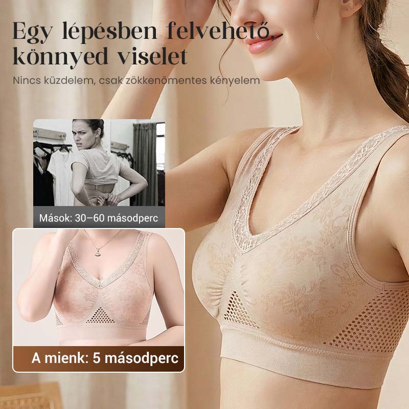 Vezeték nélküli női csipkemelltartó erős tartással | Evercute