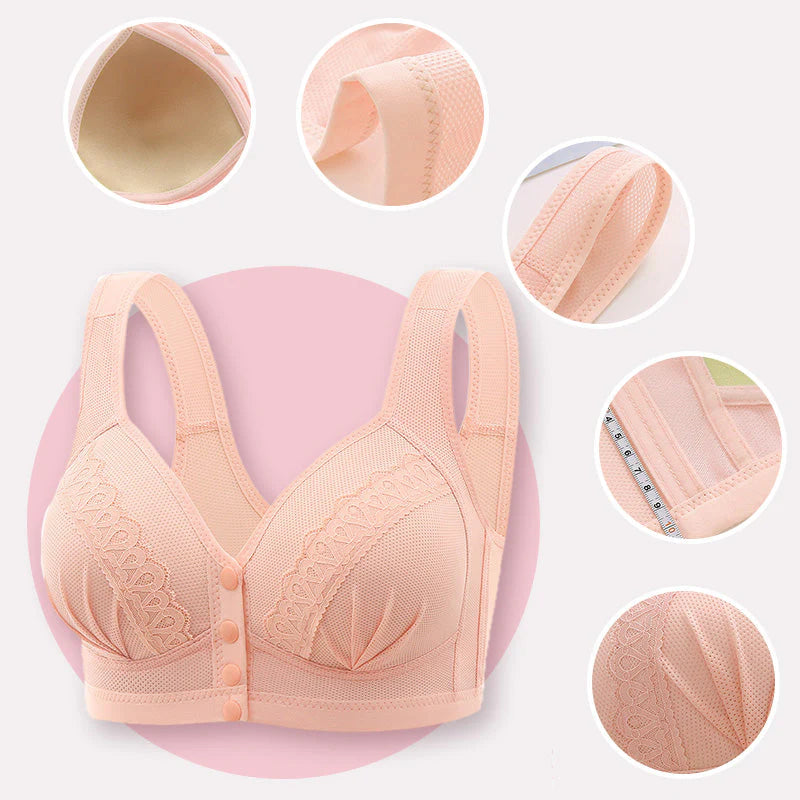 Elöl záródó lélegző pamut női melltartó| Playtex