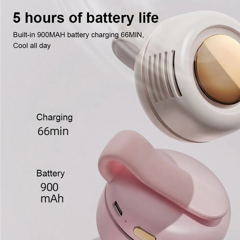🌀 2 az 1-ben nyakventilátor és derékpánt – hosszú akkumulátor-élettartam, csendes motor | USB-C, hordozható – utánvéttel 🔥