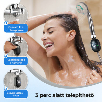 🚿 Zuhanyhőmérő🌡️ – Pontos és biztonságos víz hőmérő mutatás!