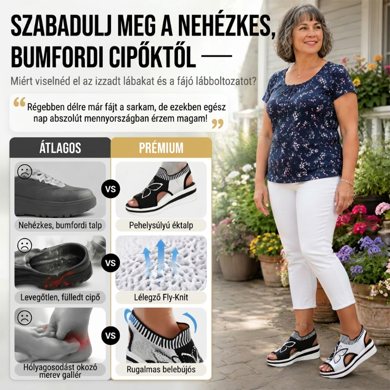 🥵 Kényelmes strandcipőt keresel a nyári kirándulásokhoz? 🦋👡 Női szabadidős, nyitott orrú, vastag talpú strandpapucs 🏖️