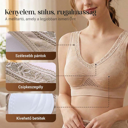 Vezeték nélküli női csipkemelltartó erős tartással | Evercute