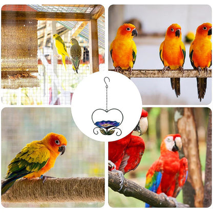 🐦 Szeretnél vendégül látni kismadarakat a kertben? Kültéri, szív alakú, felakasztható madáretető