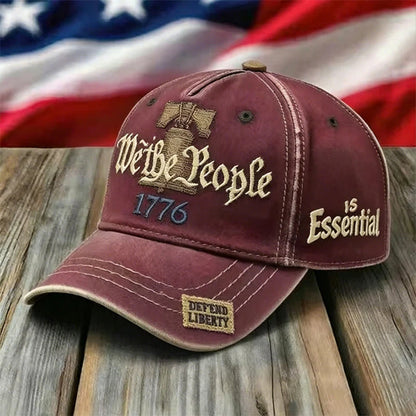 🧢 Kopott amerikai zászlóval hímzett sapka 🇺🇸