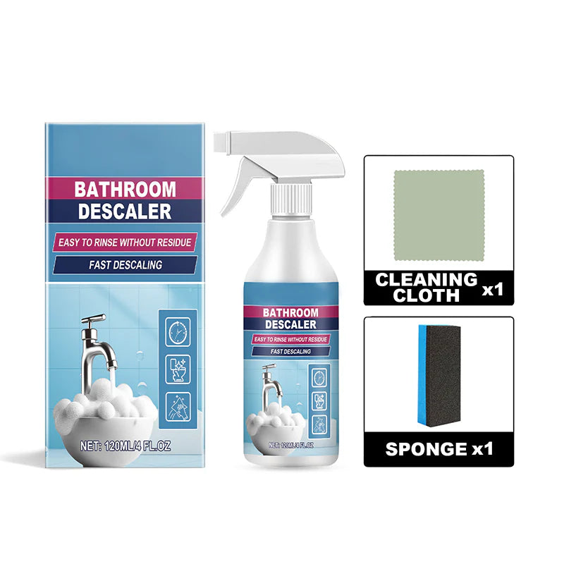 🚿 All-in-One fürdőszoba tisztító spray – makacs koszra | Vízkőoldó, penészgátló, antibakteriális – Gyors hatás 🧼✨