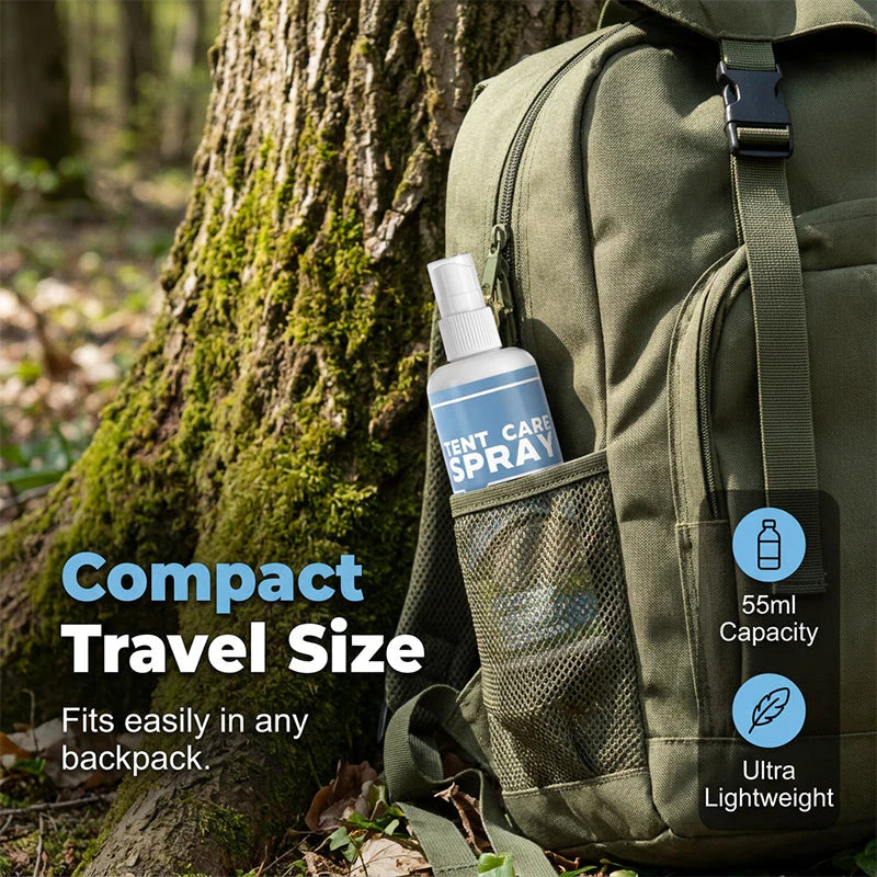 ⛺ Tisztítsd meg és védd a sátradat – Mélytisztító spray outdoor felszerelésekhez – utánvéttel fizethető ✨