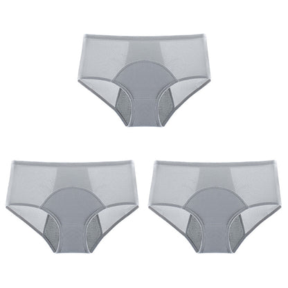 3-Piece Set 🔥🍃 High-waisted sanitary panties with leak protection front and back, effectively preventing side leakage