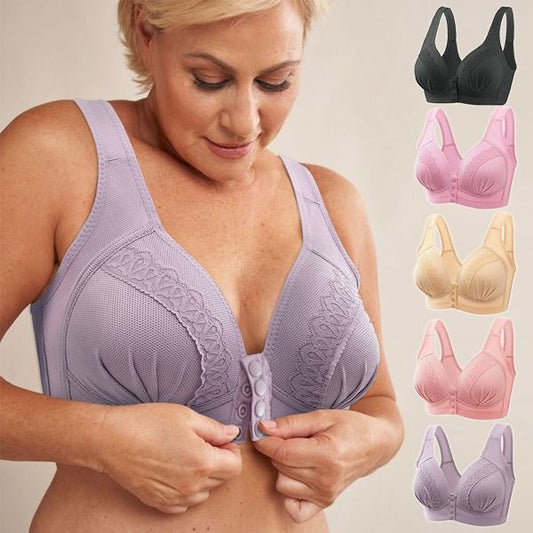Elöl záródó lélegző pamut női melltartó| Playtex