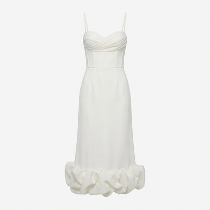 🥰 Keresel egy lenyűgöző nőies ruhát különleges alkalmakra? 👗 Vállpánt nélküli, fodros, sellőfazonú ruha