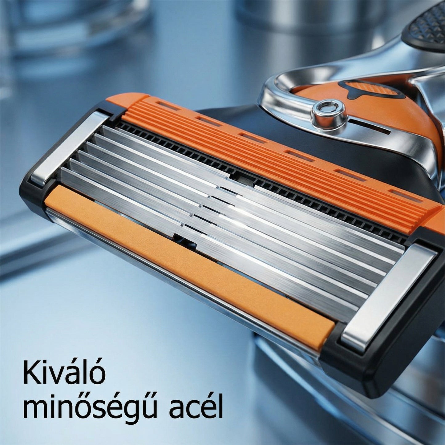 🧔 Férfi borotvapótló készlet + ingyenes tartóUltraéles rozsdamentes acél pengék, tökéletesen sima borotválkozás ✨