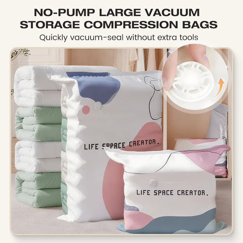 Szivattyú nélküli kompressziós zsákok – vákuumtárolás|Cozy Essential