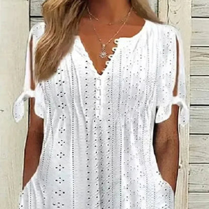 🥰Elegáns női ruha V-kivágással